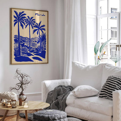 San Diego Blue Landscape Poster