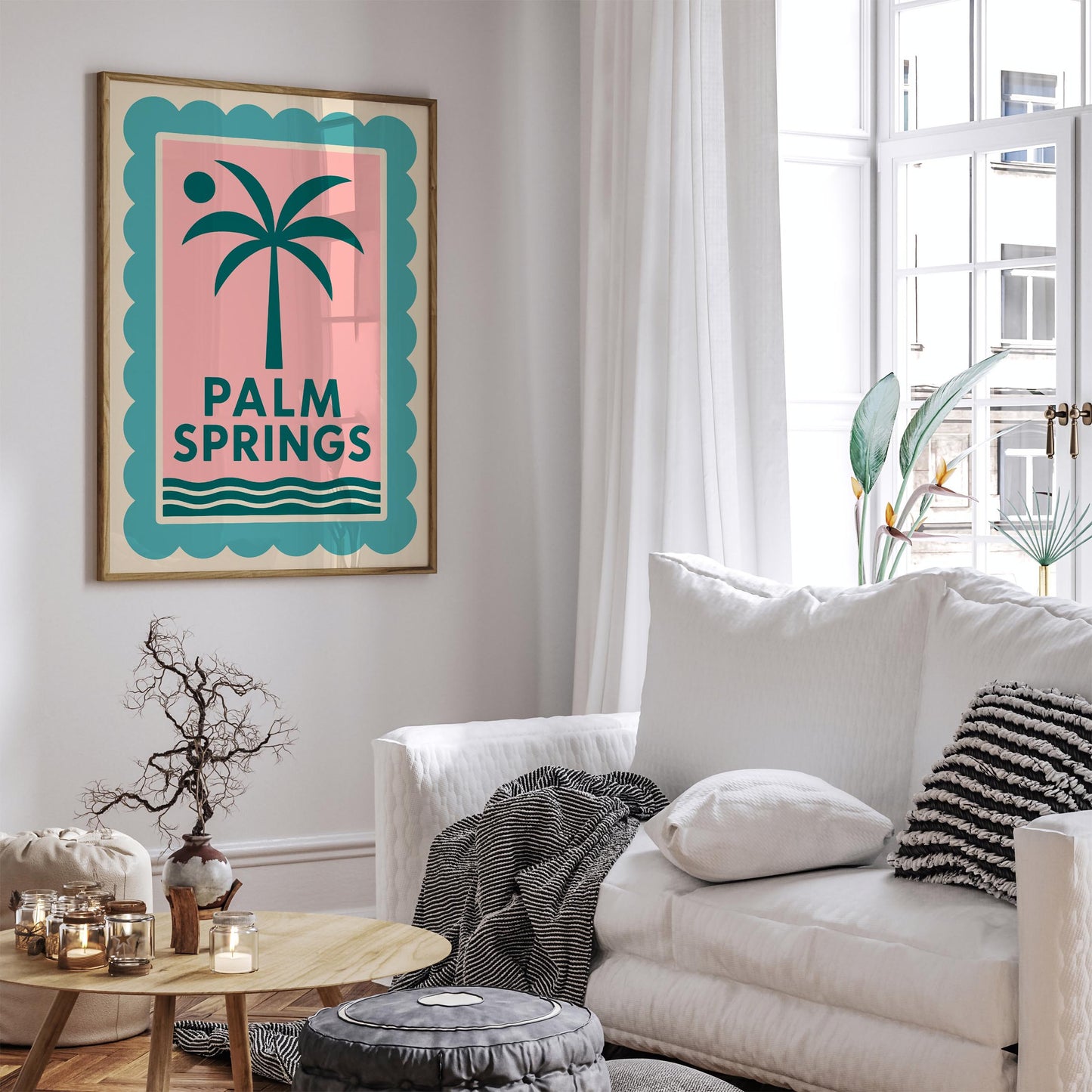 Palm Springs Poster - Retro California Desert Print