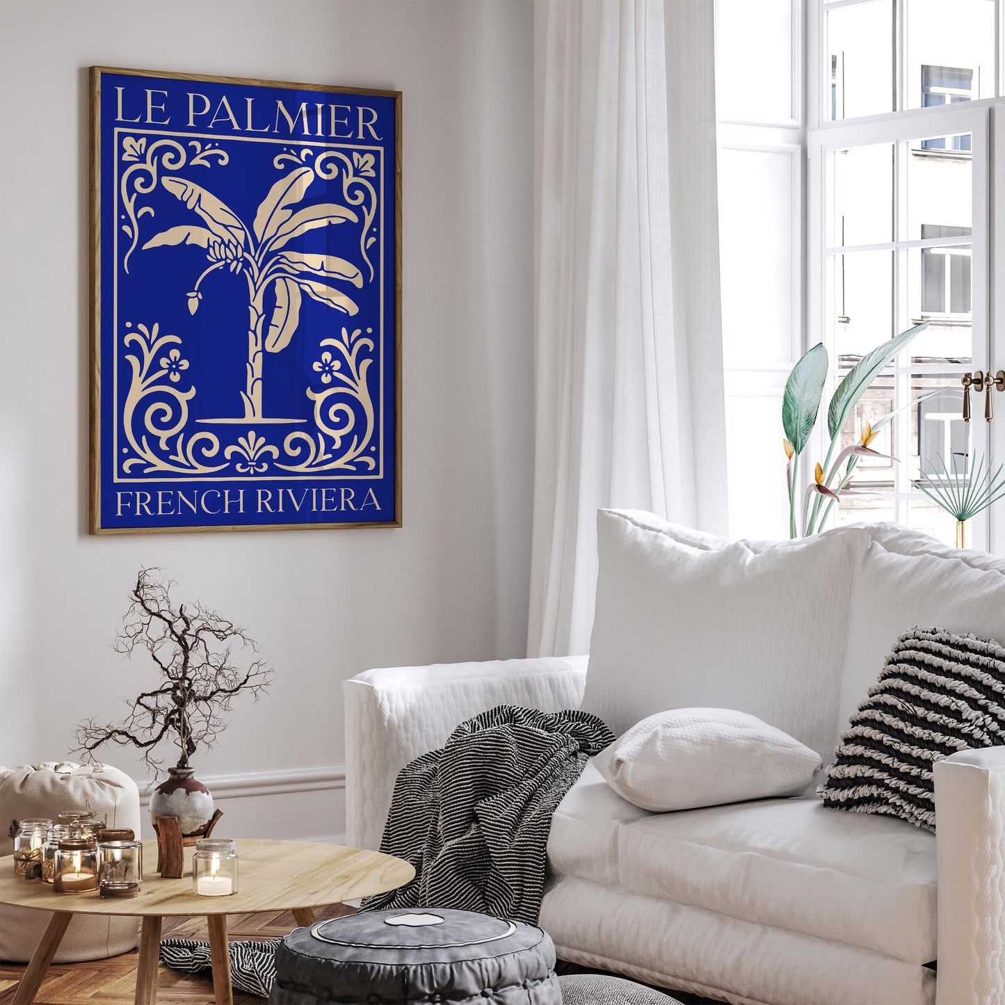 Le Palmier French Riviera Poster