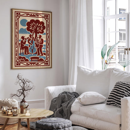 NYC Art, Jazz Print, Music Decor