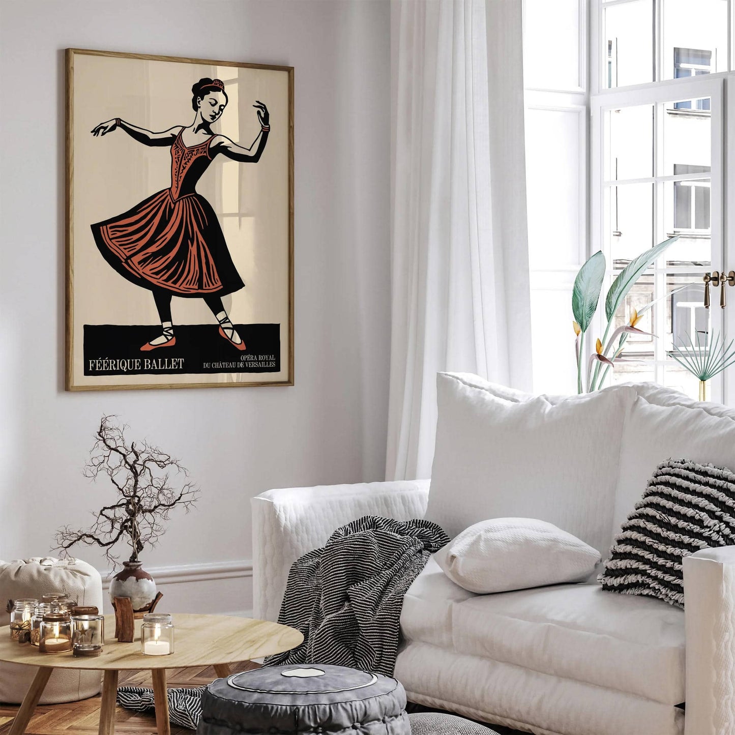 French Ballet Vintage Poster Print