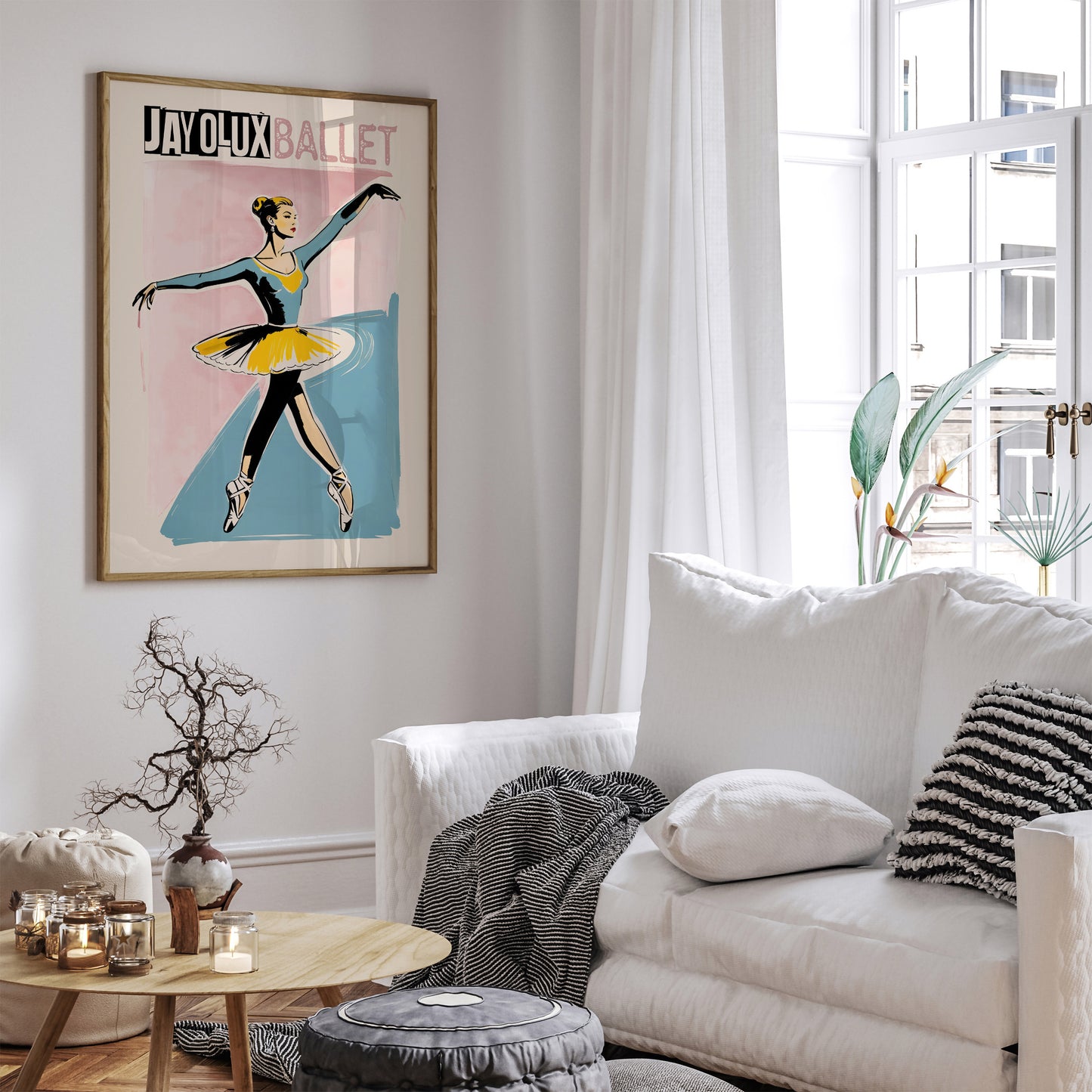 Jayolux Ballerina Vintage Wall Art