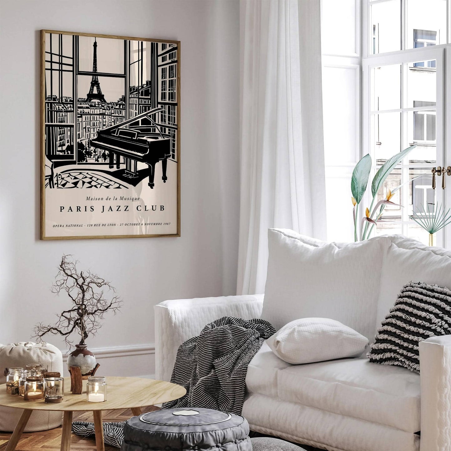 Paris Jazz Club Modern Elegant Print - HypeSheriff