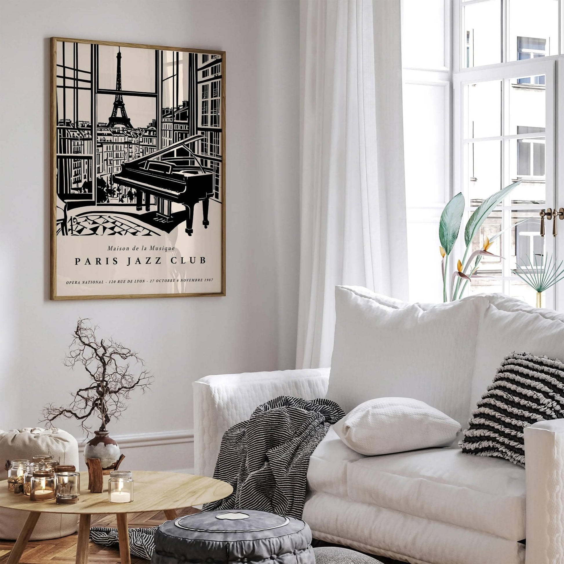 Paris Jazz Club Modern Elegant Print - HypeSheriff