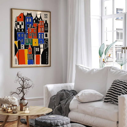 Amsterdam Netherlands Travel Poster