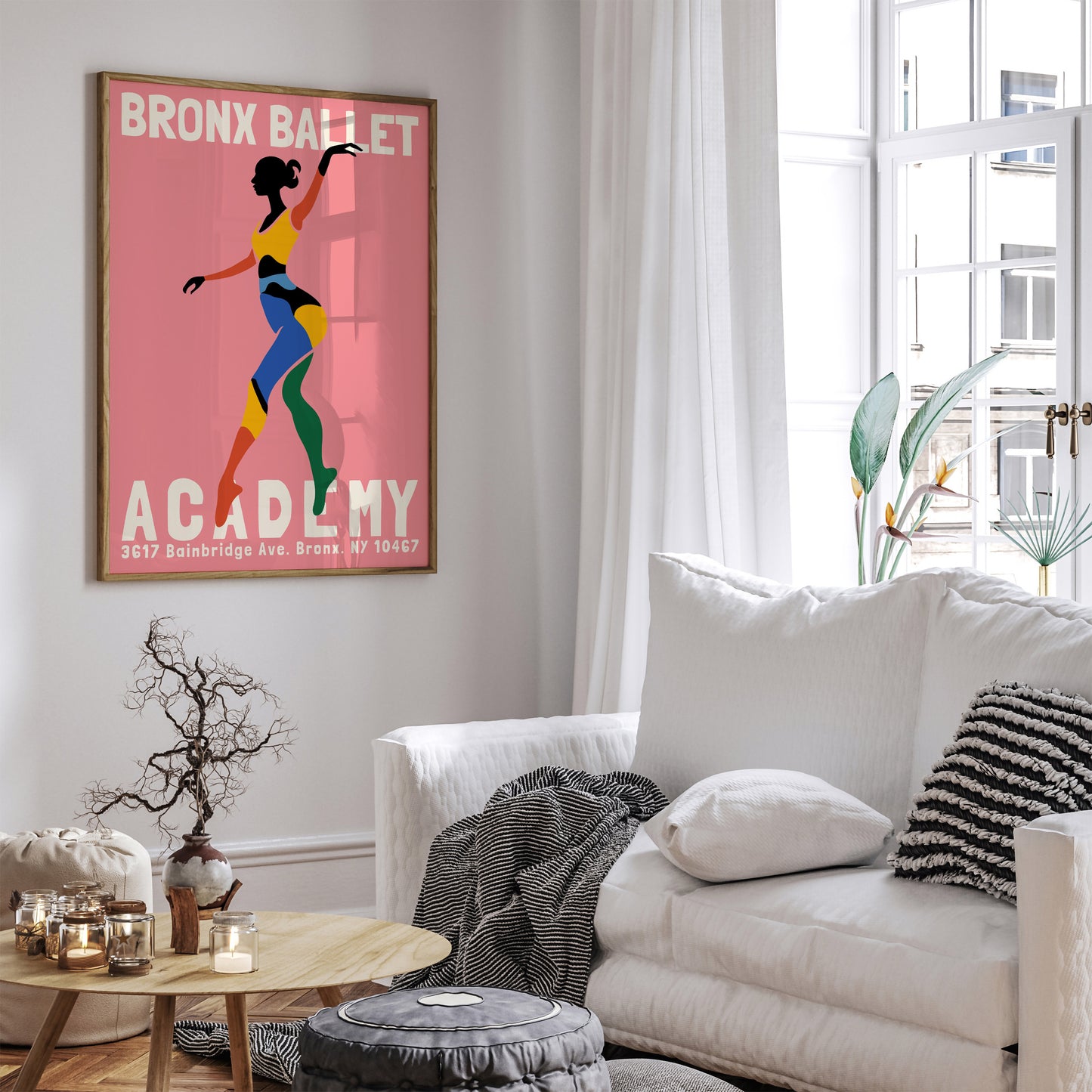 Bronx Ballet Academy Pink Ballerina Prints