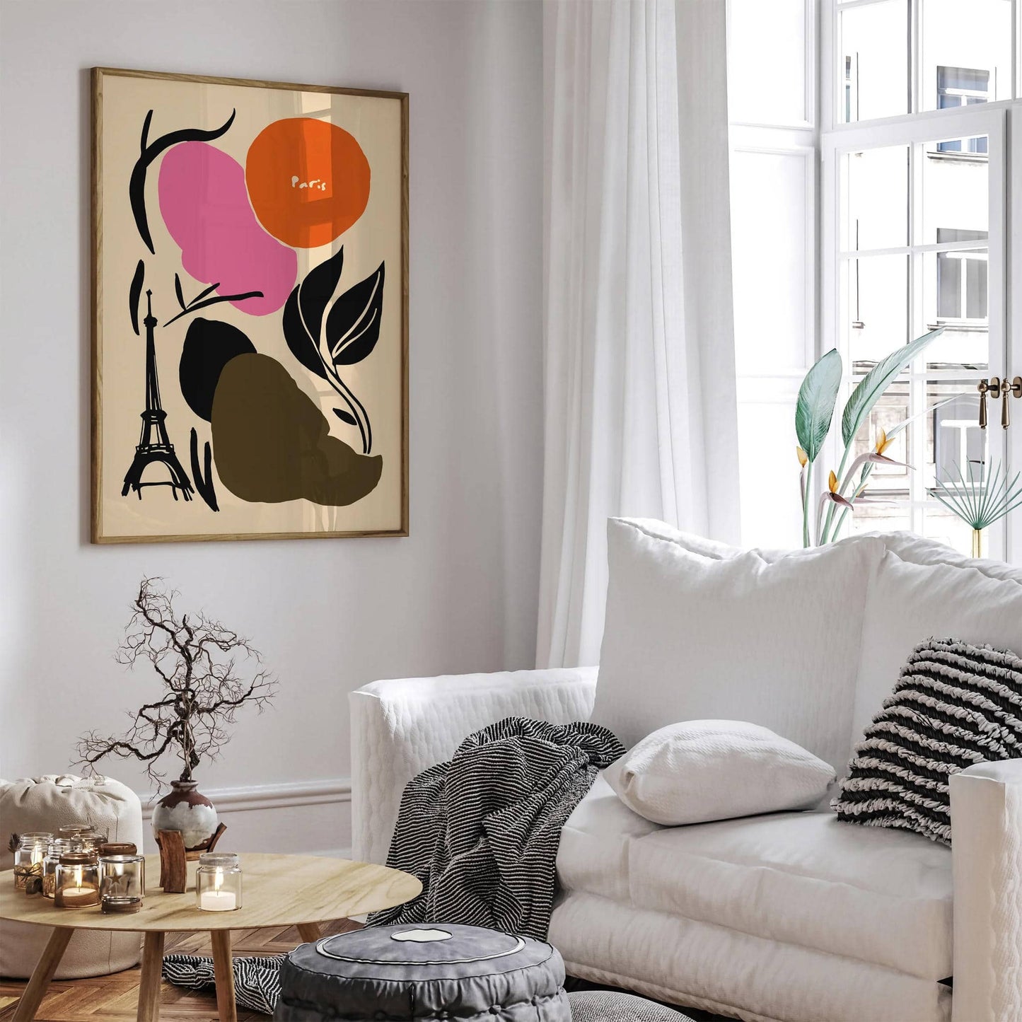 Paris Abstract Minimalist Poster