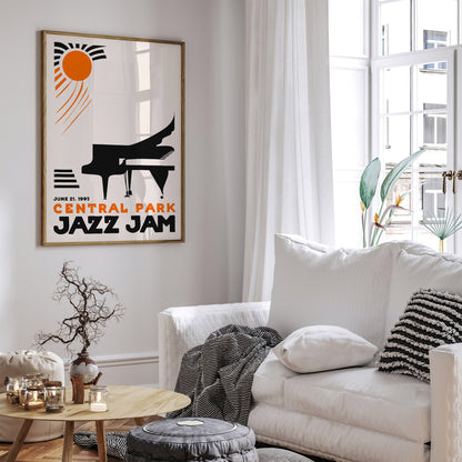 Central Park Jazz Jam Minimal Poster