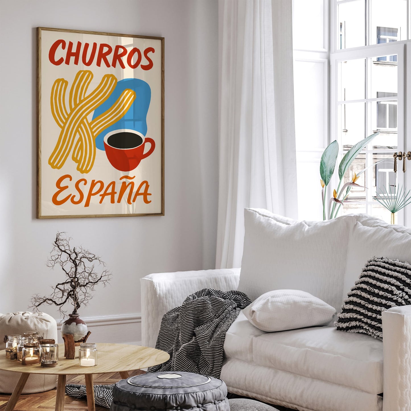 Churros Espana Food Art Print for Kitchen Wall Decor