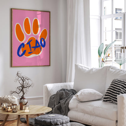 Ciao Pop Art Cats Paw Wall Art 2024