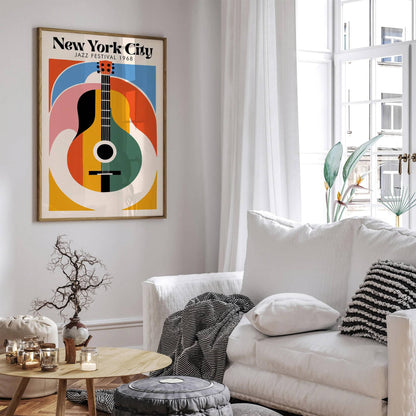 Colorful New York City Jazz Festival Poster
