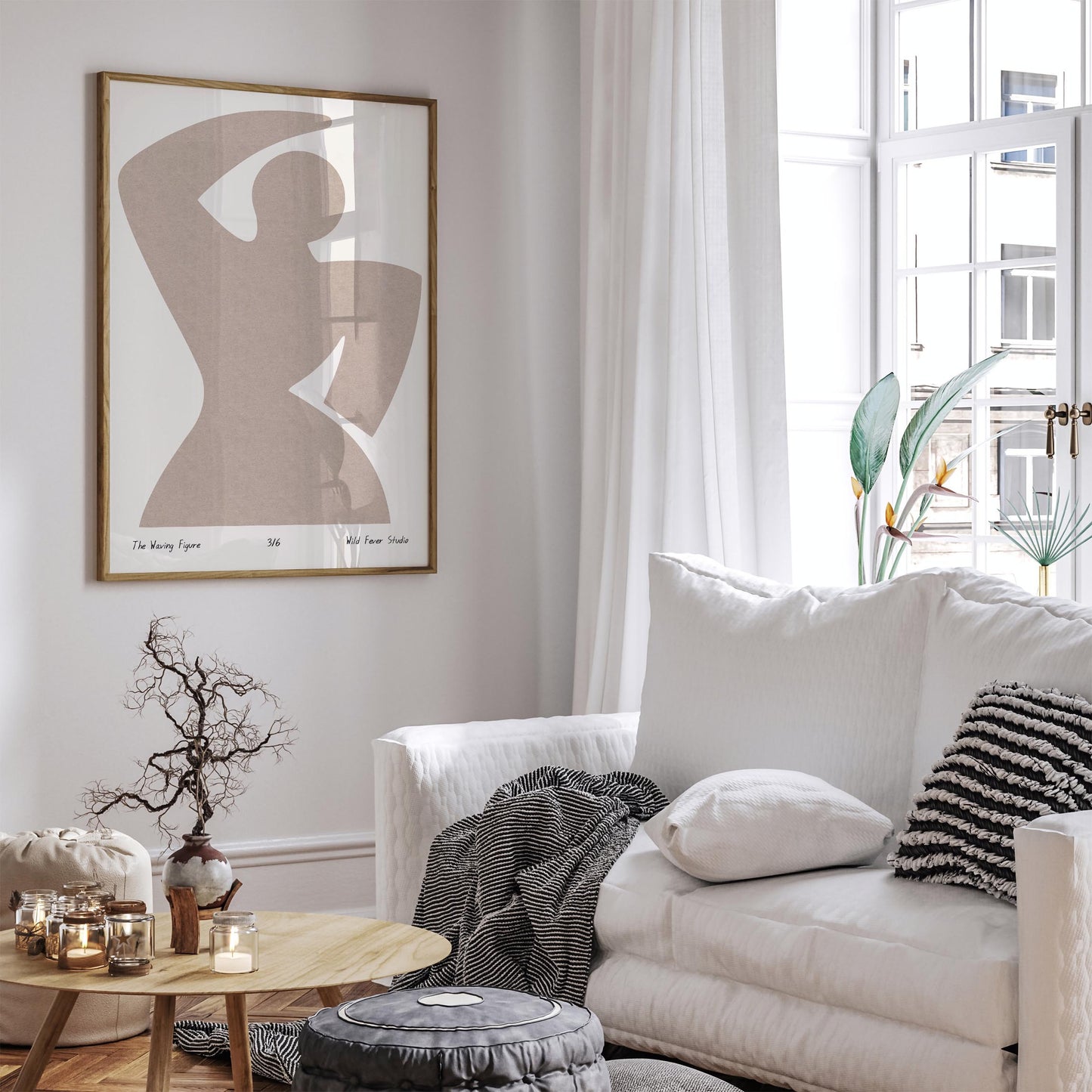 The Waving Figure - Abstract Minimalist Art Print
