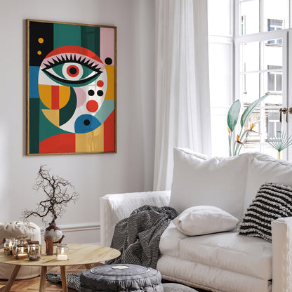 Colorful Geometric Eye Poster