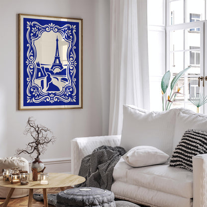 Paris Poster – Blue French Wall Art