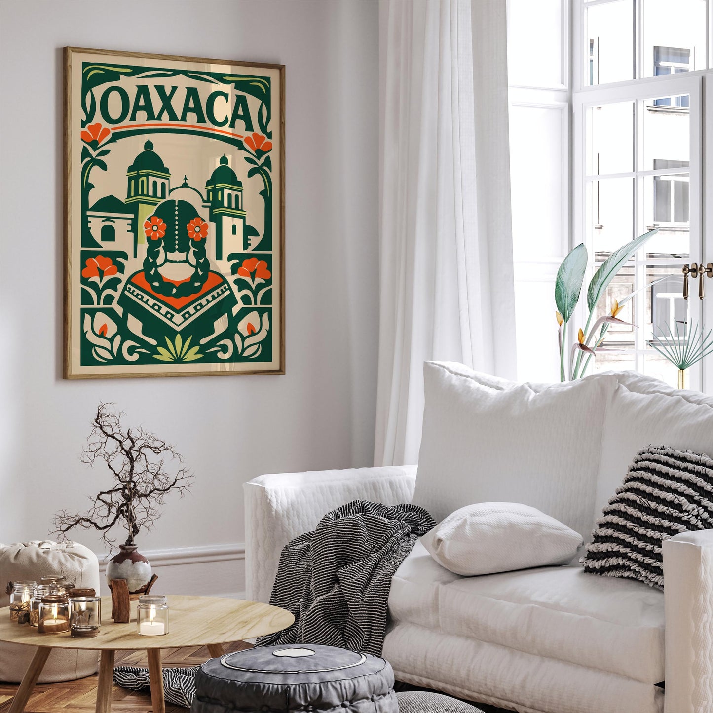 Oaxaca Mexico City Wall Art Print 2026 – Travel Poster