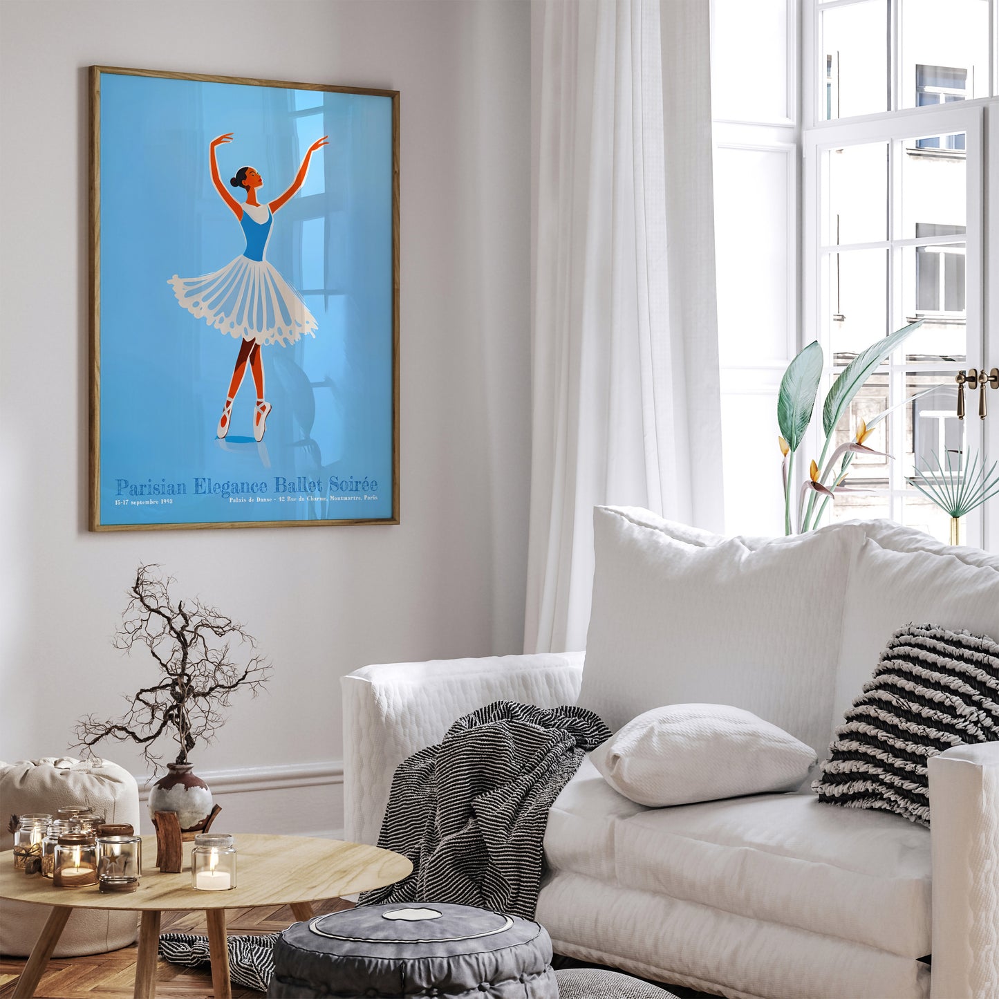 Parisian 1993 Ballerina Retro Wall Art