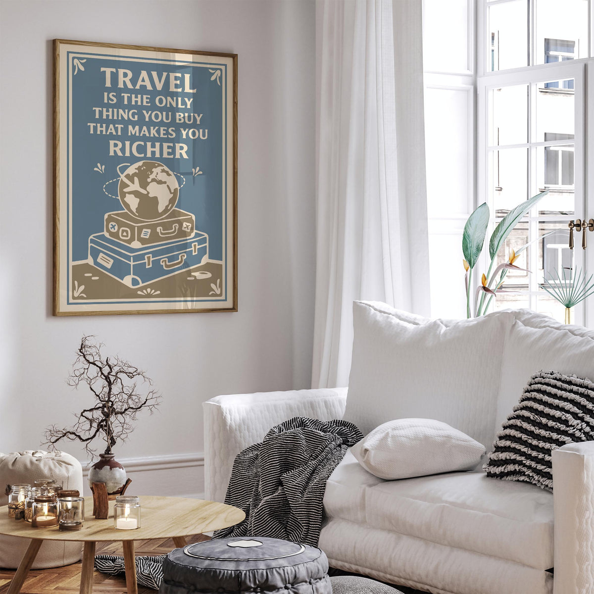 Travel Makes You Richer Poster