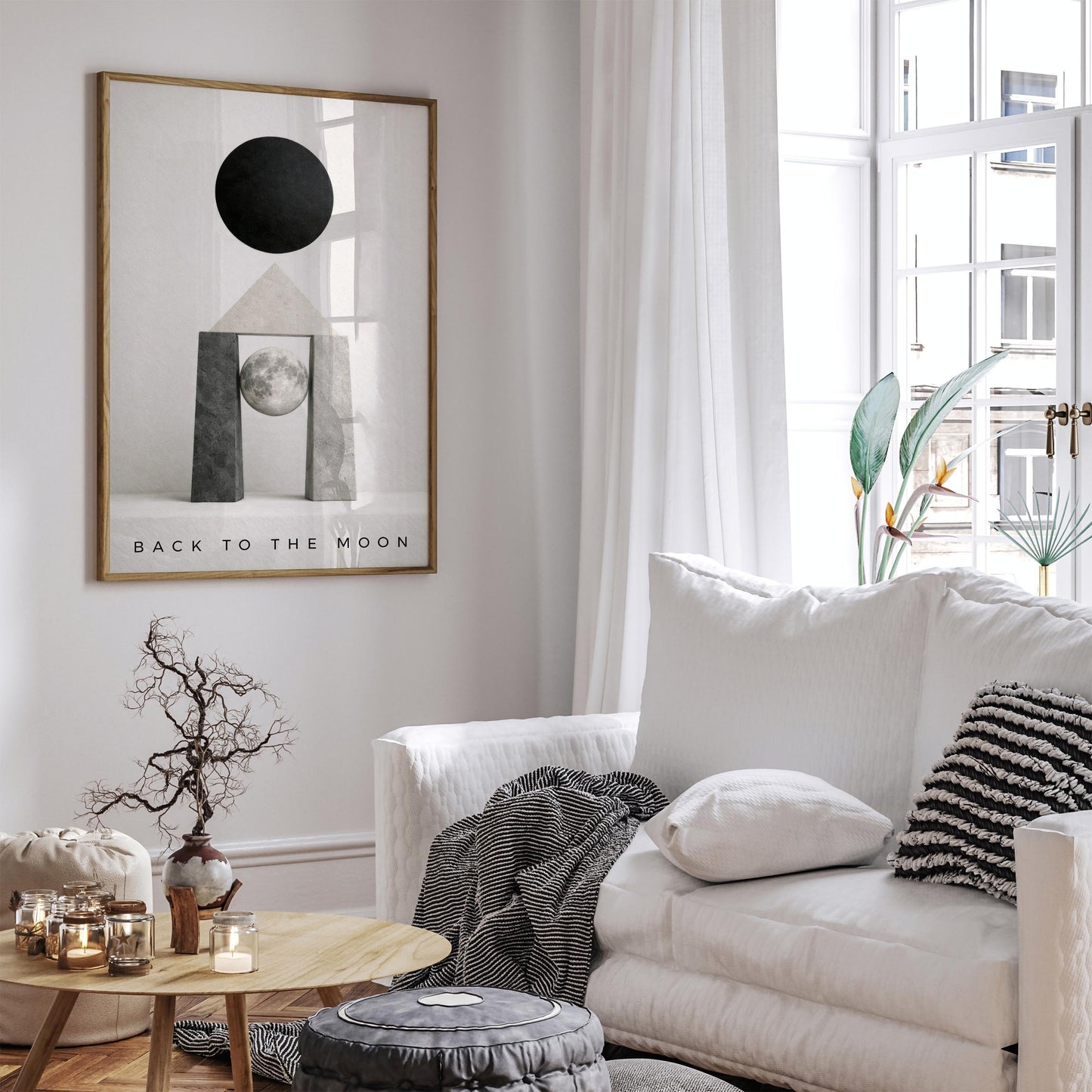 Back to the Moon Poster Artemis II Wall Art Print 2026