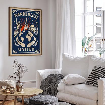 Wanderlust United Travel Poster