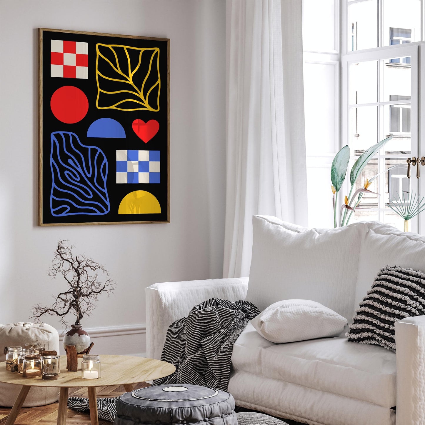 Mid Century Modern Poster - Abstract Retro Wall Art