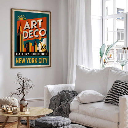 Art Deco Gallery Exhibition New York City Poster