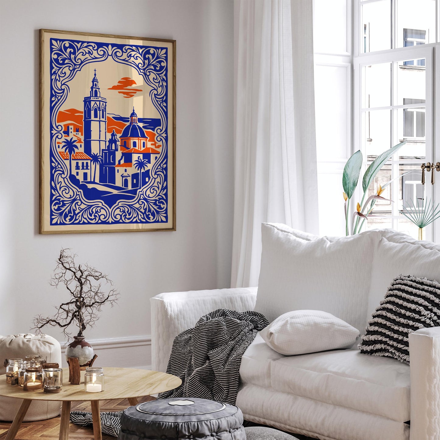 Valencia Travel Cityscape Poster