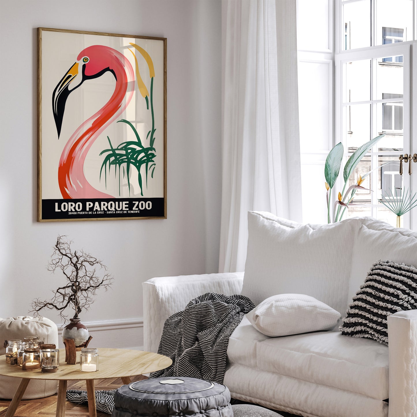 Loro Parque Zoo - Flamingo Wall Art