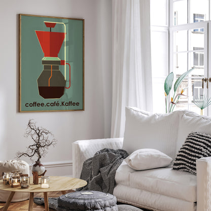 Coffee Cafe Kaffee Retro Poster