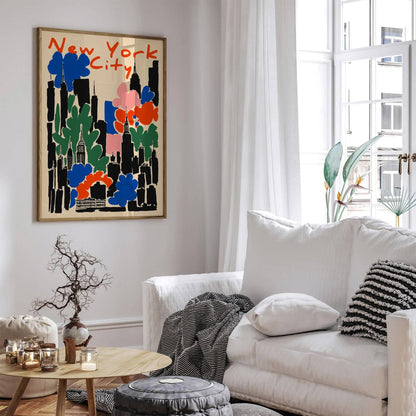 New York City Abstract Modern Poster