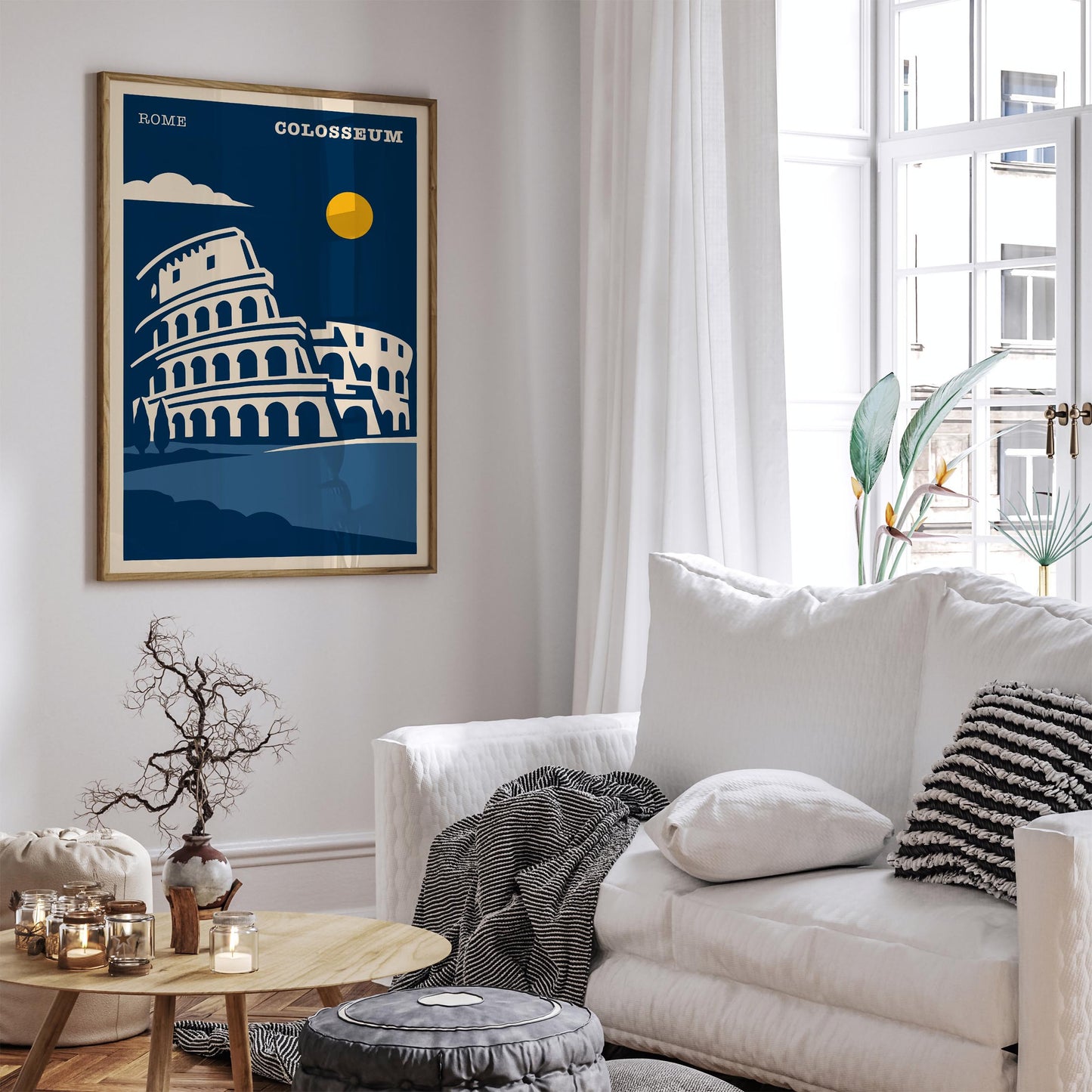 Colosseum Rome Travel Poster