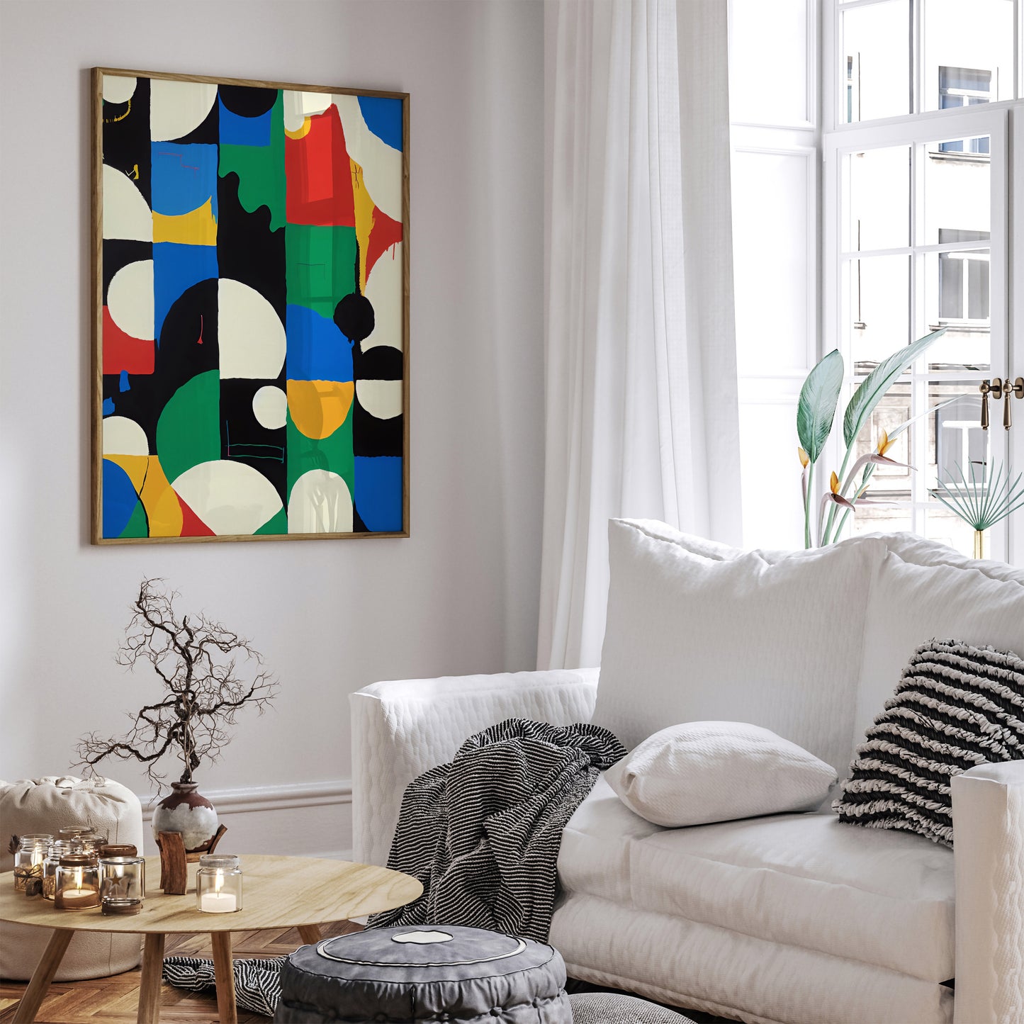 Abstract Shapes Painting Giclee Reproduction