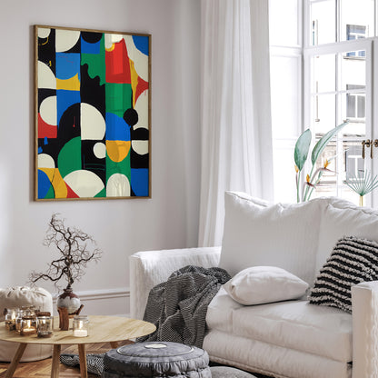 Abstract Shapes Painting Giclee Reproduction