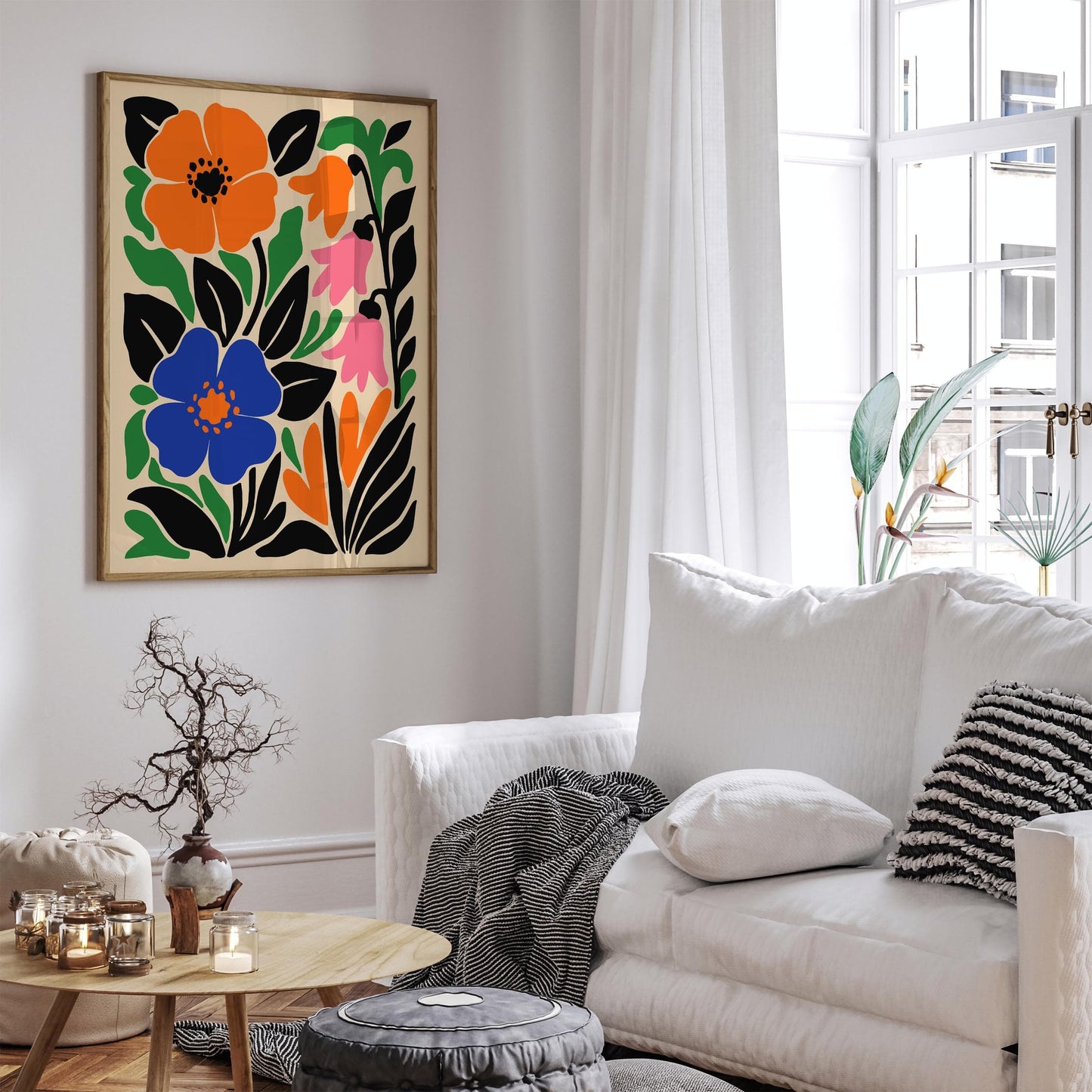 Bold Floral Art Print Poster