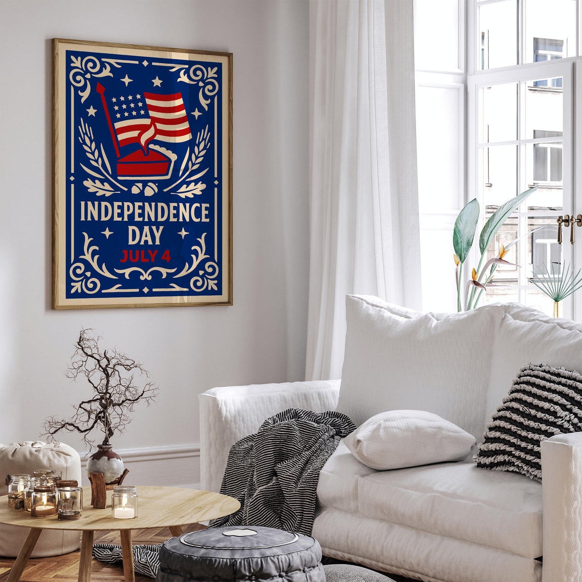 July 4 Independence Day Art Poster
