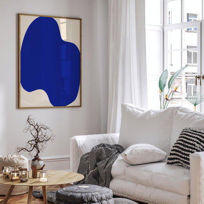 Blue Abstract Poster – Modern Wall Art