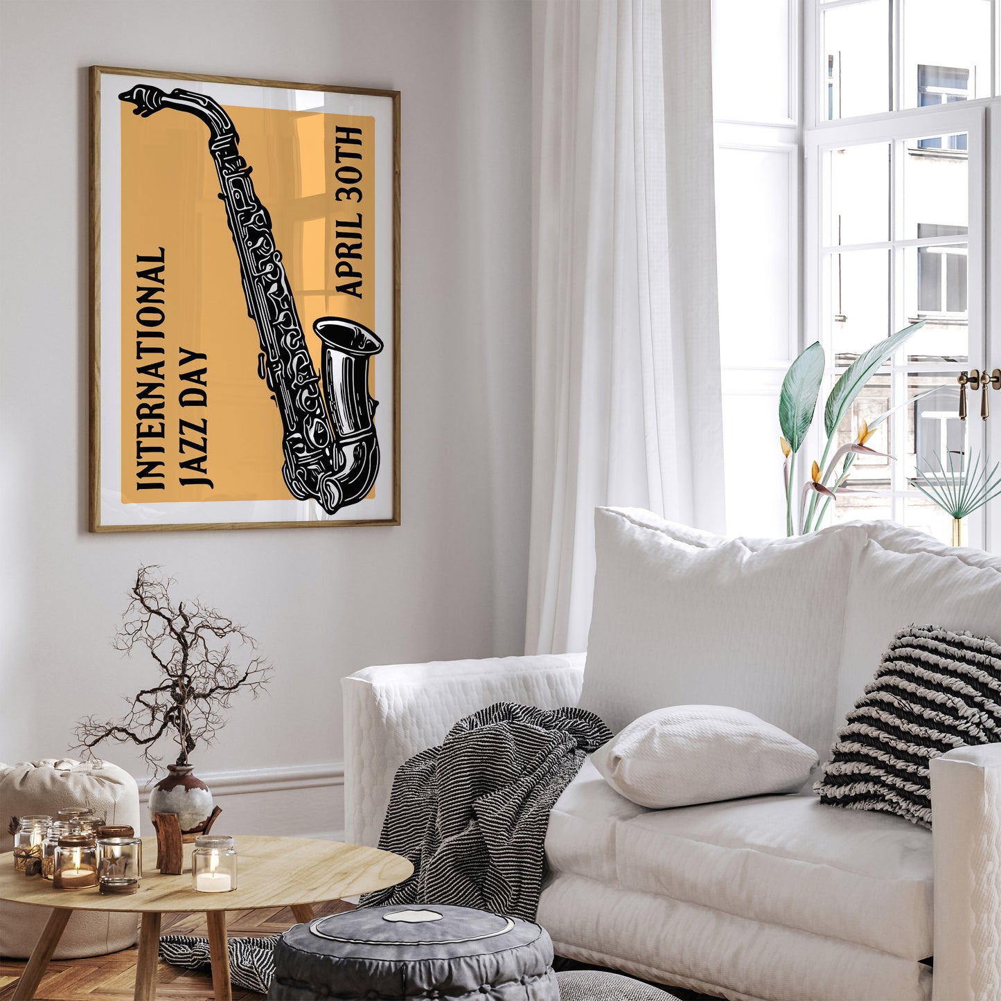 International Jazz Day Saxophone Poster