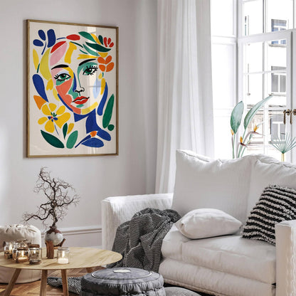 Girl in Flowers Poster