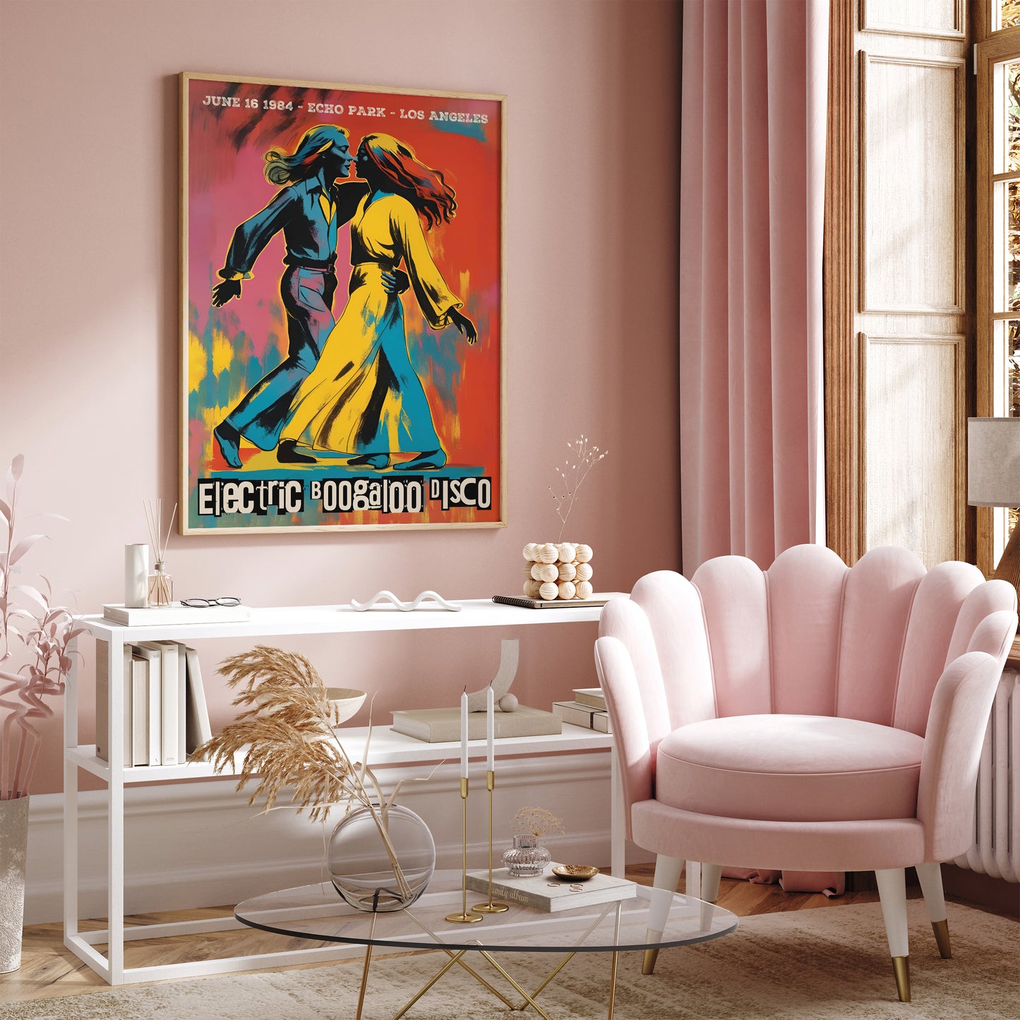 Electric Boogaloo Disco Retro 70s Poster