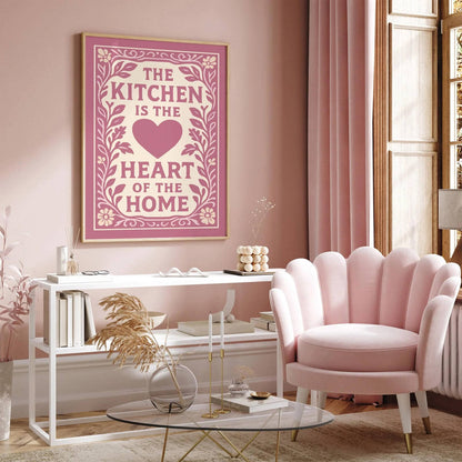 The Kitchen is the Heart of the Home Quote Print