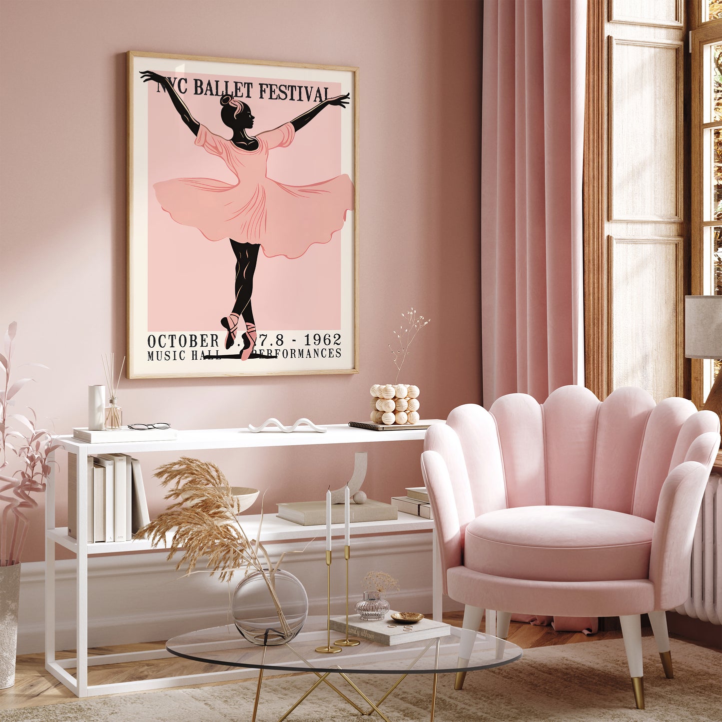 NYC Ballet Festival Wall Art Poster