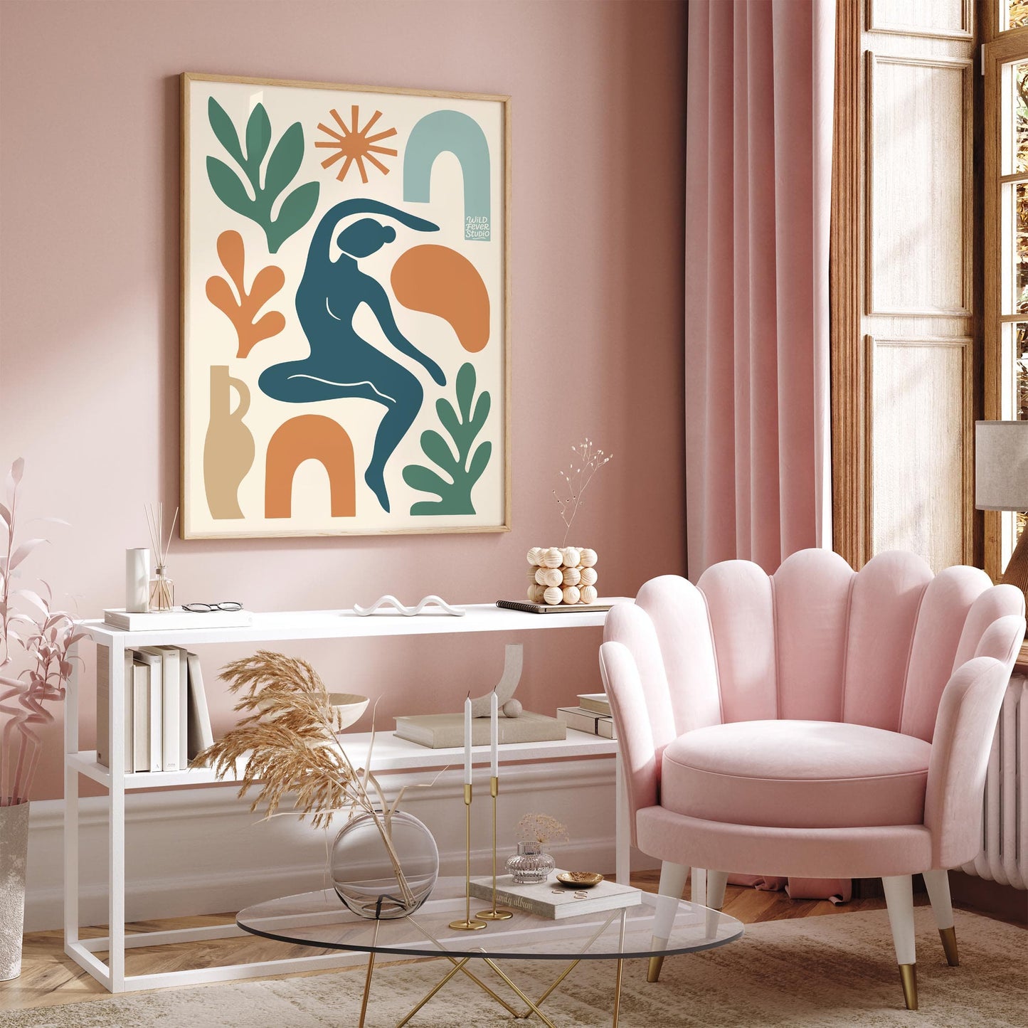 Modern Abstract Figurative - Contemporary Wall Art Print