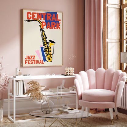 Central Park Jazz Festival Poster