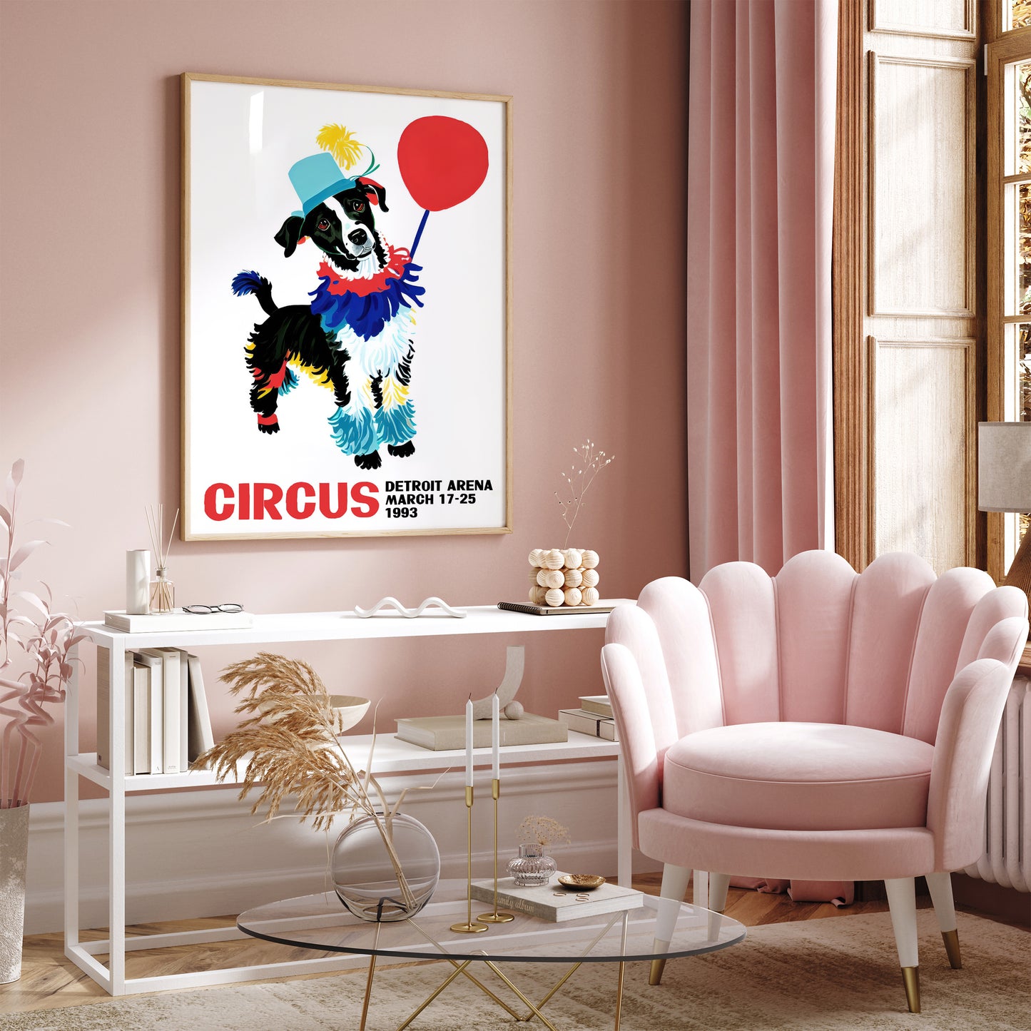 1993 Vintage Circus Poster