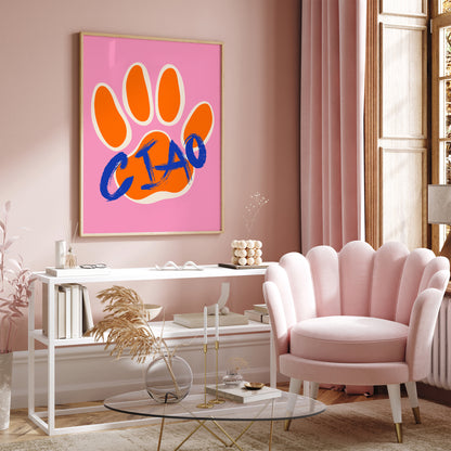 Ciao Pop Art Cats Paw Wall Art 2024