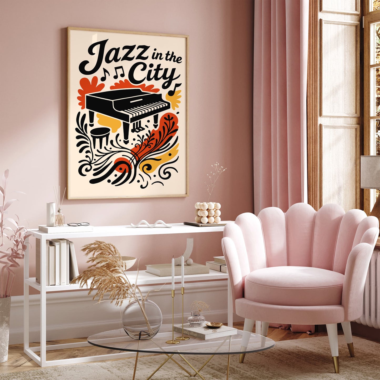 Jazz In The City NYC Poster - Music Wall Art