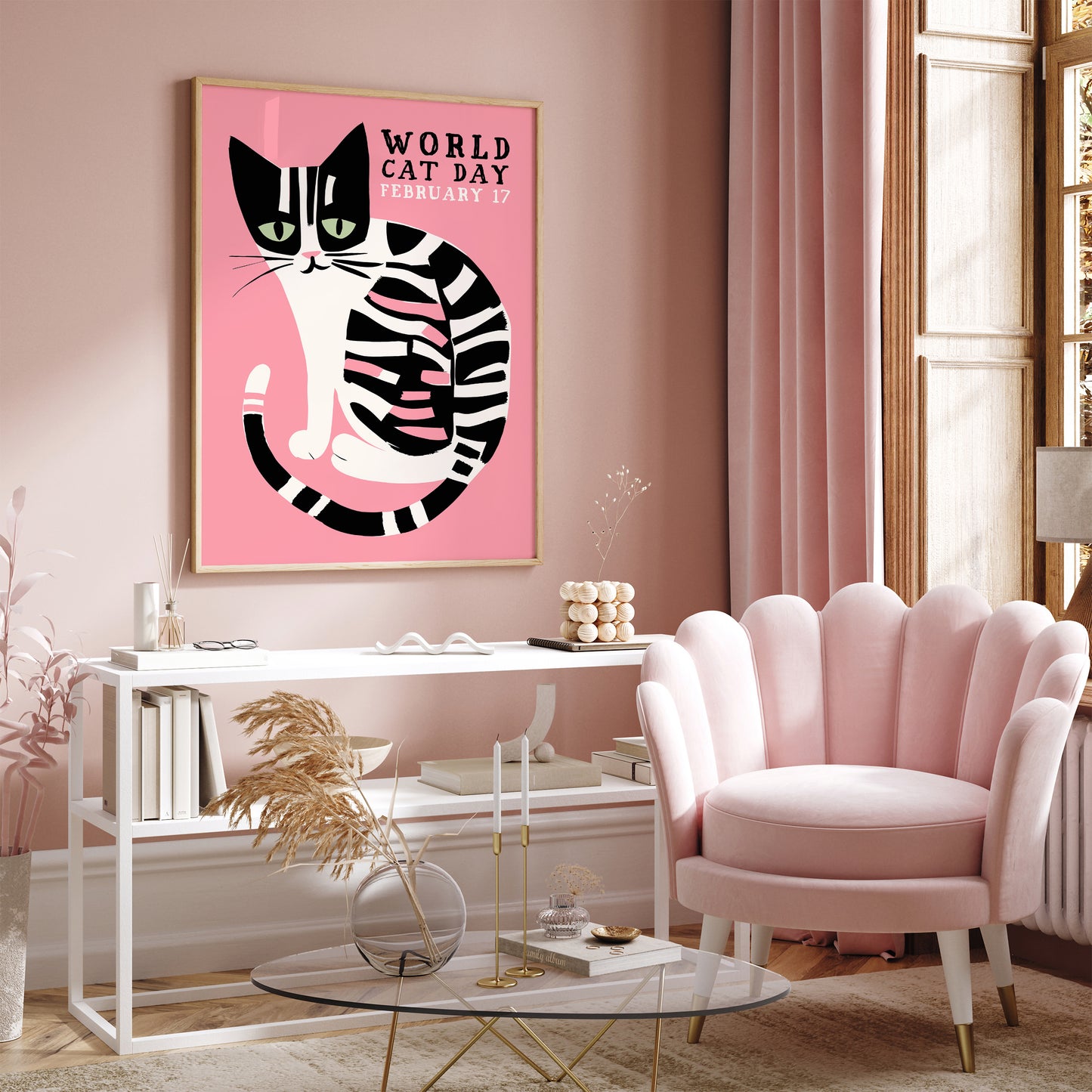 World Cat Day Poster - Cat Owner Gift