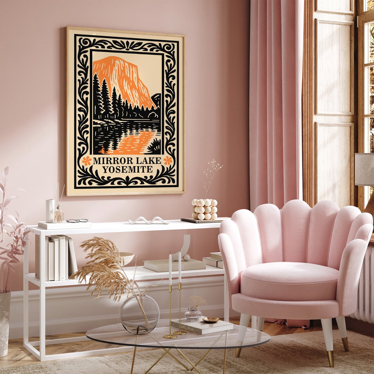 Mirror Lake Yosemite National Park Poster