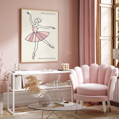 Ballet Wall Art - Inspirational Dance Quote Poster