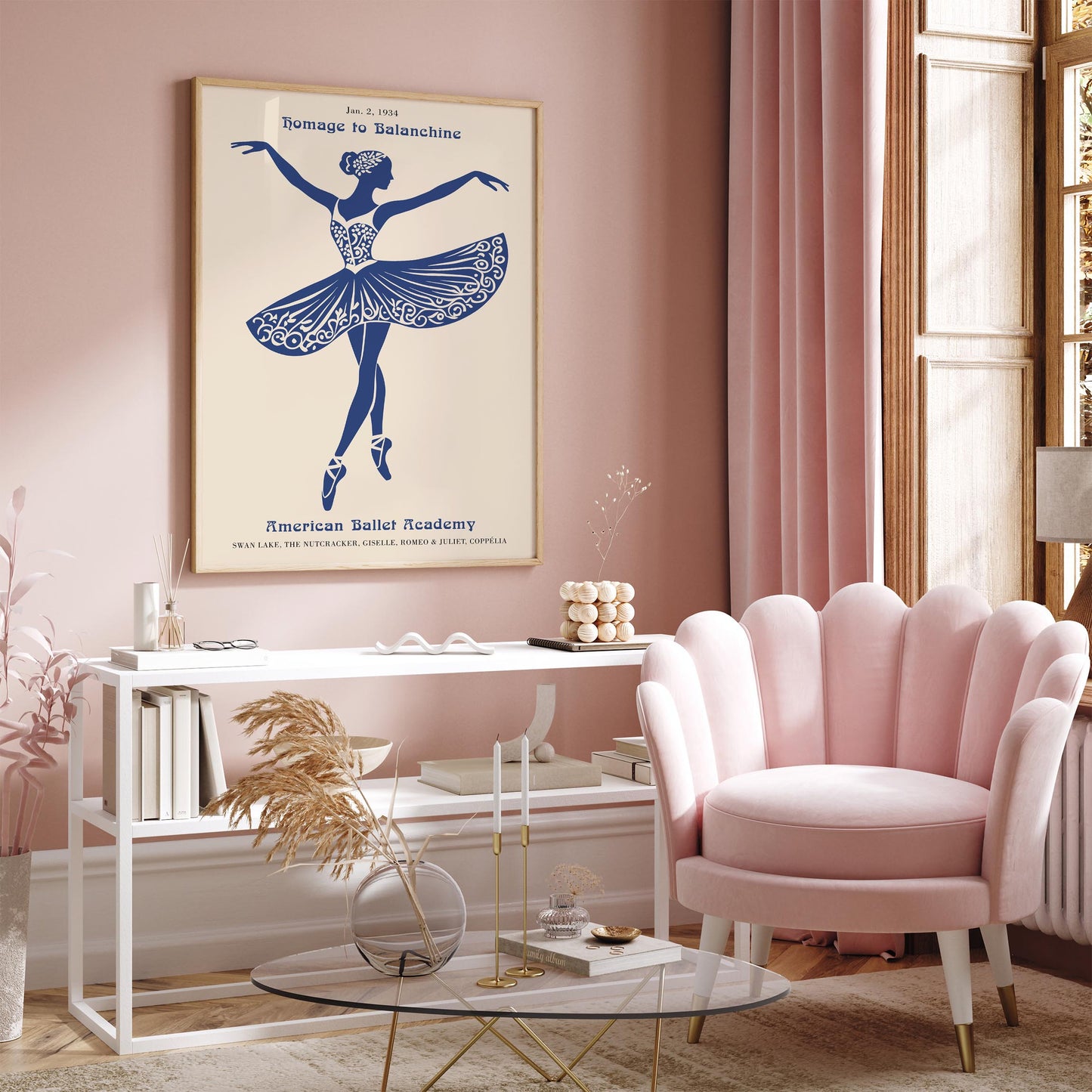 Homage to Balanchine American Ballet Poster