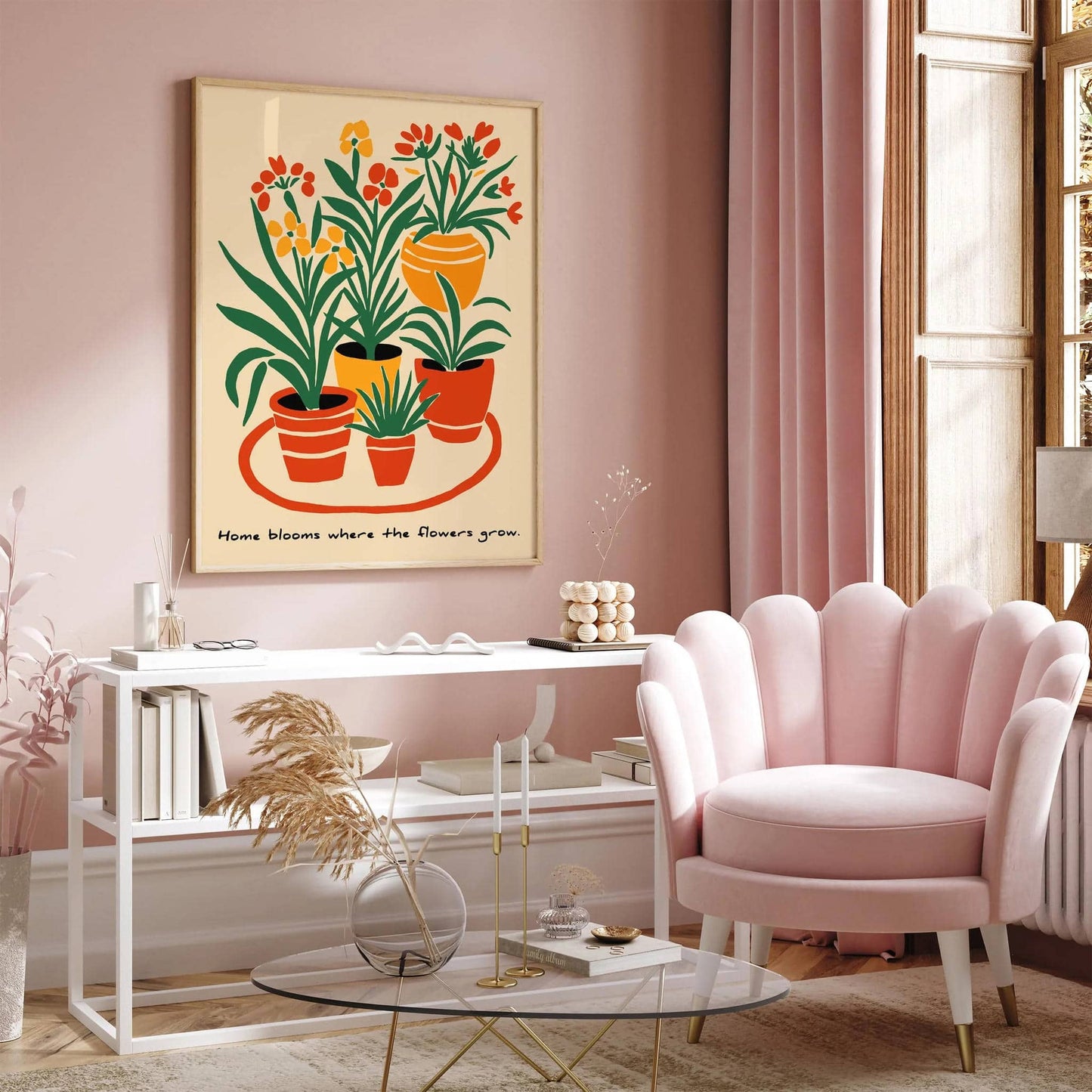 Home Blooms Floral Wall Art